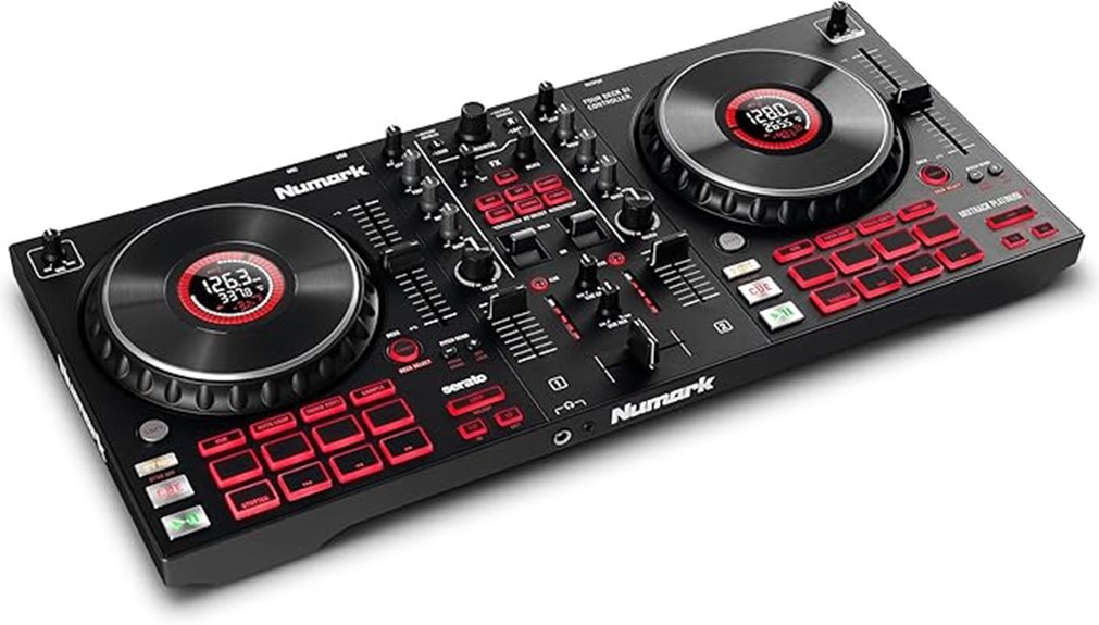 professional dj controller features
