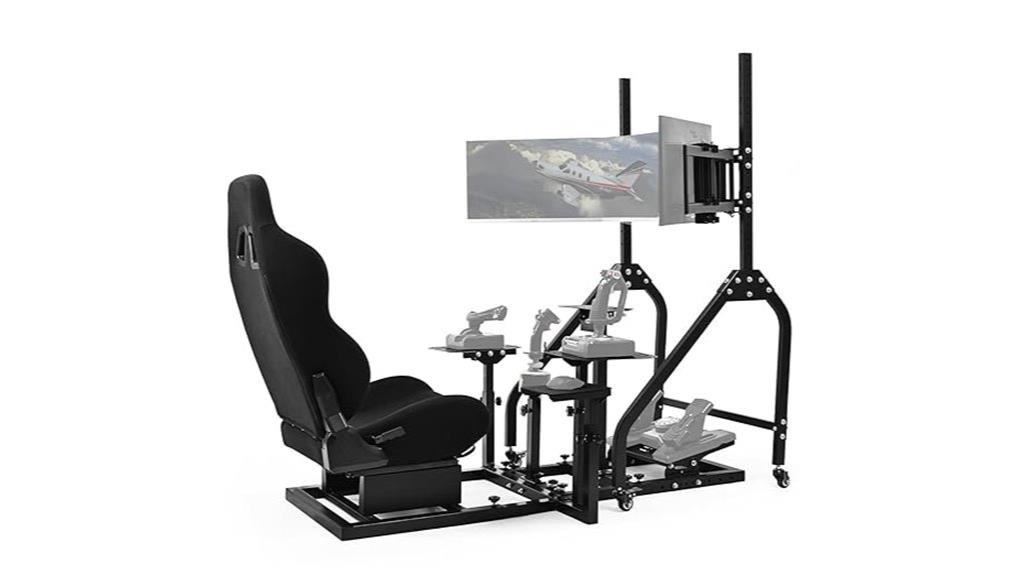 professional racing cockpit setup