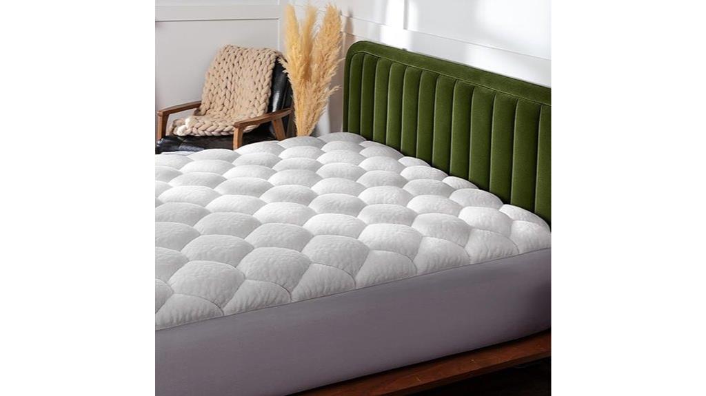 queen fiberfill quilted topper