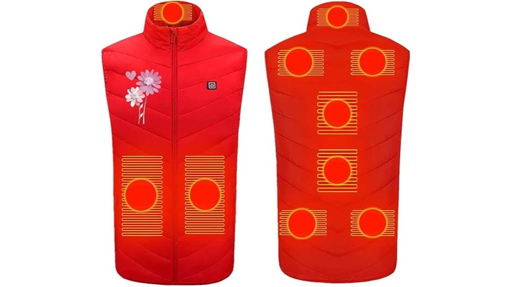 rechargeable 9 zone heated vest