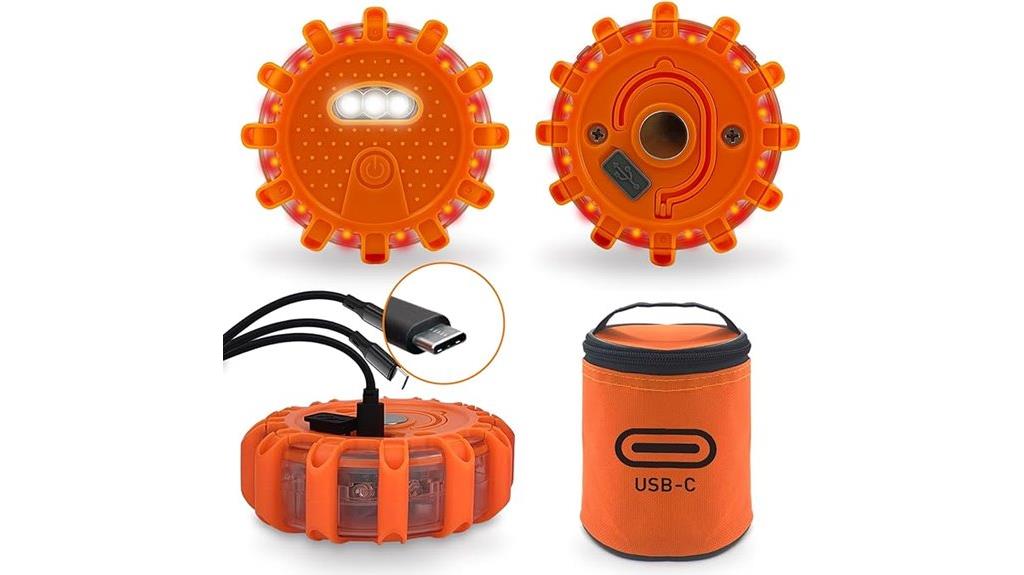 rechargeable led road flares