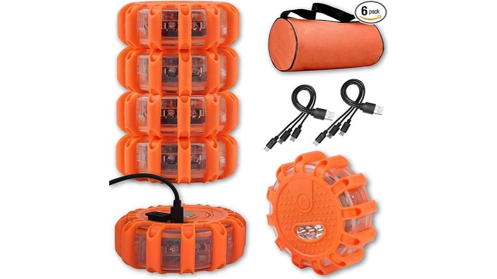 rechargeable led safety flares