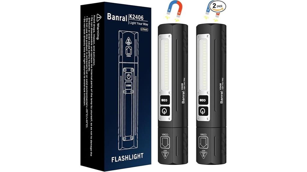 rechargeable magnetic led flashlights