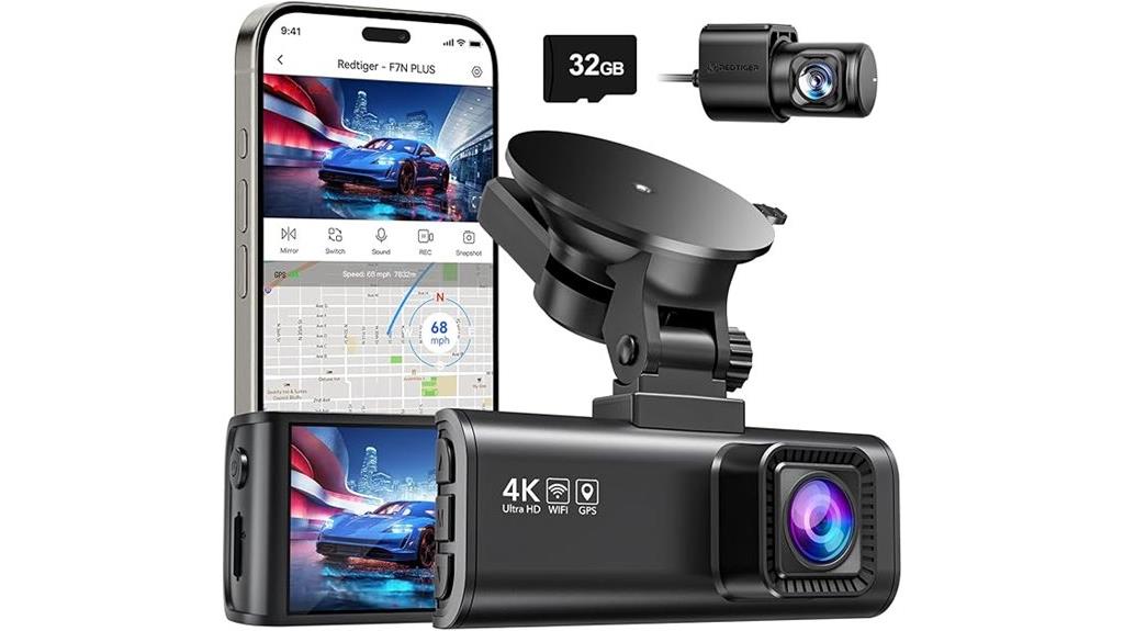 redtiger dash cam features