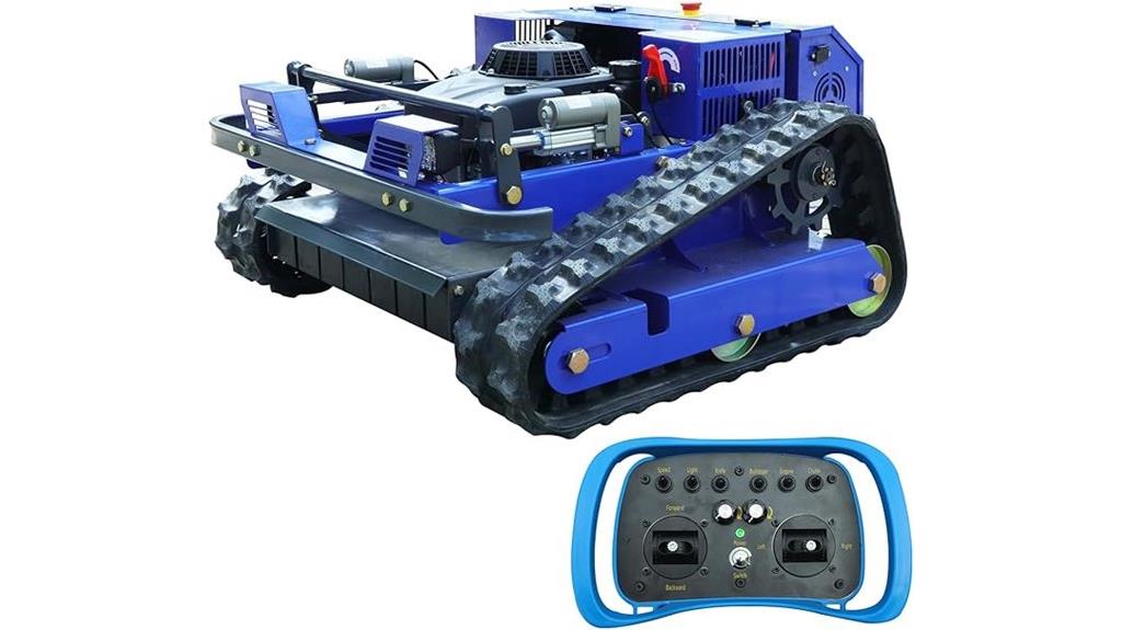 remote 4wd hybrid mower