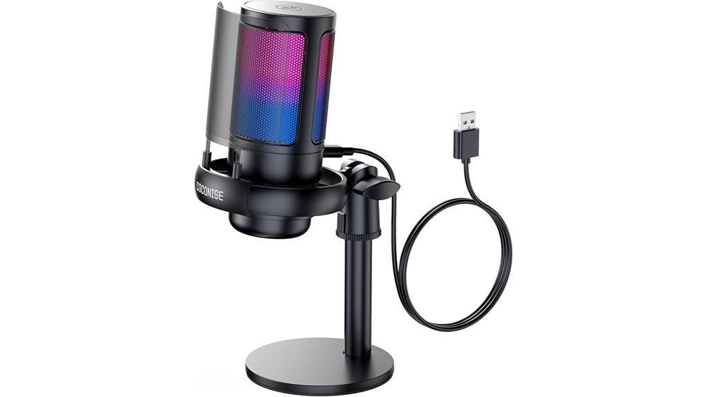 rgb usb gaming microphone