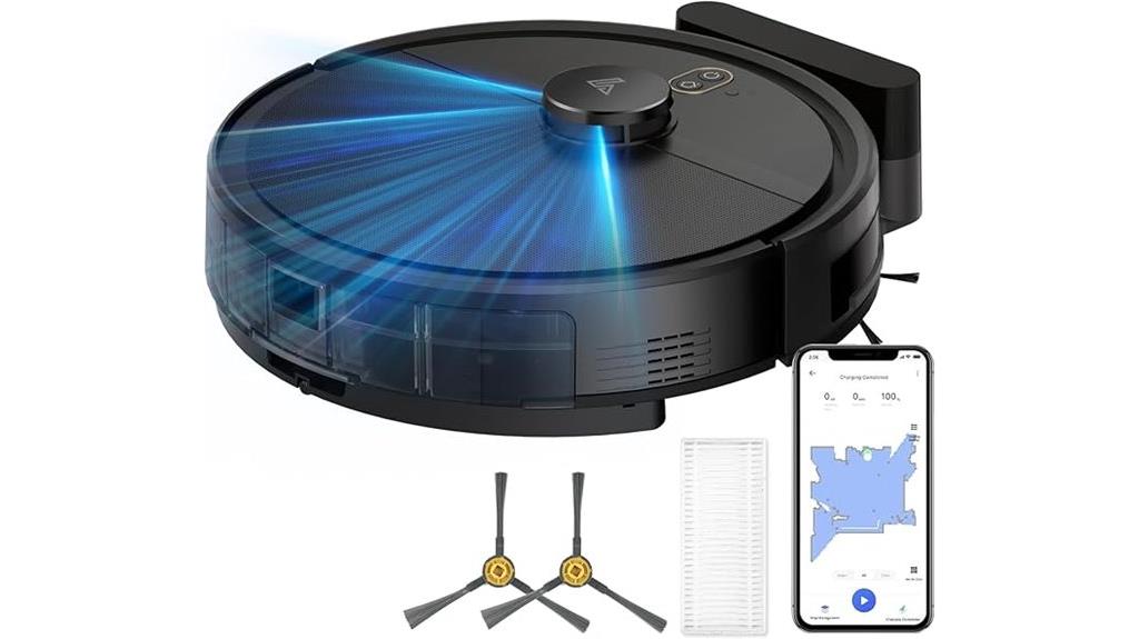 robot vacuum with laser