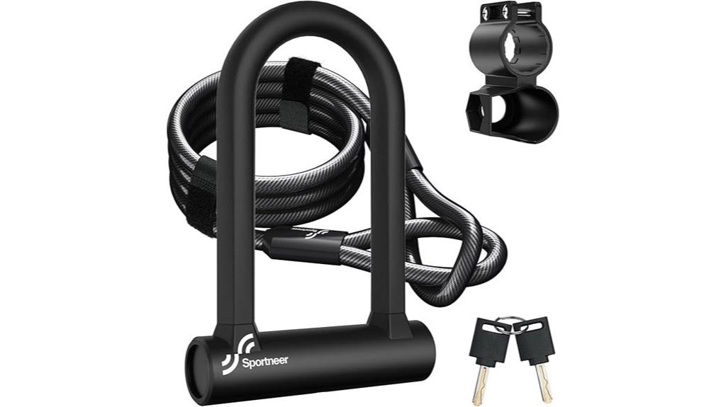 secure bike lock cable