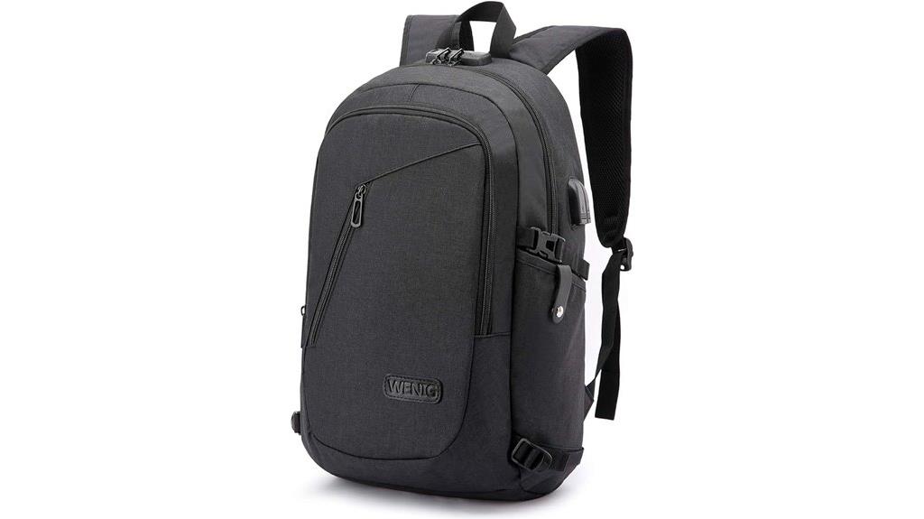 secure laptop backpack with usb