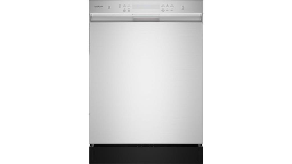 sharp stainless steel dishwasher