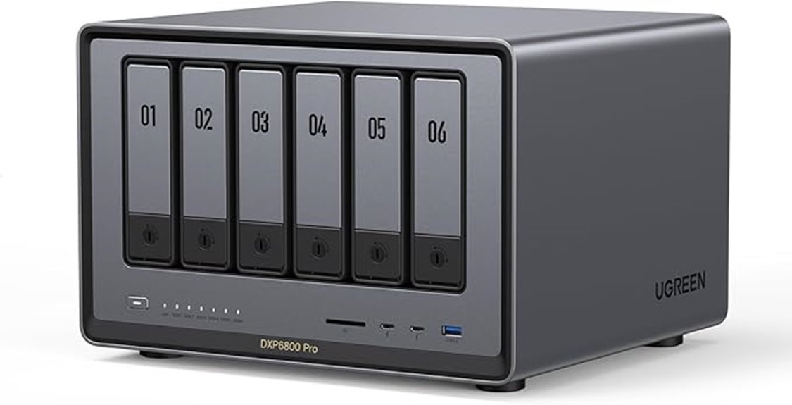 six bay desktop nas