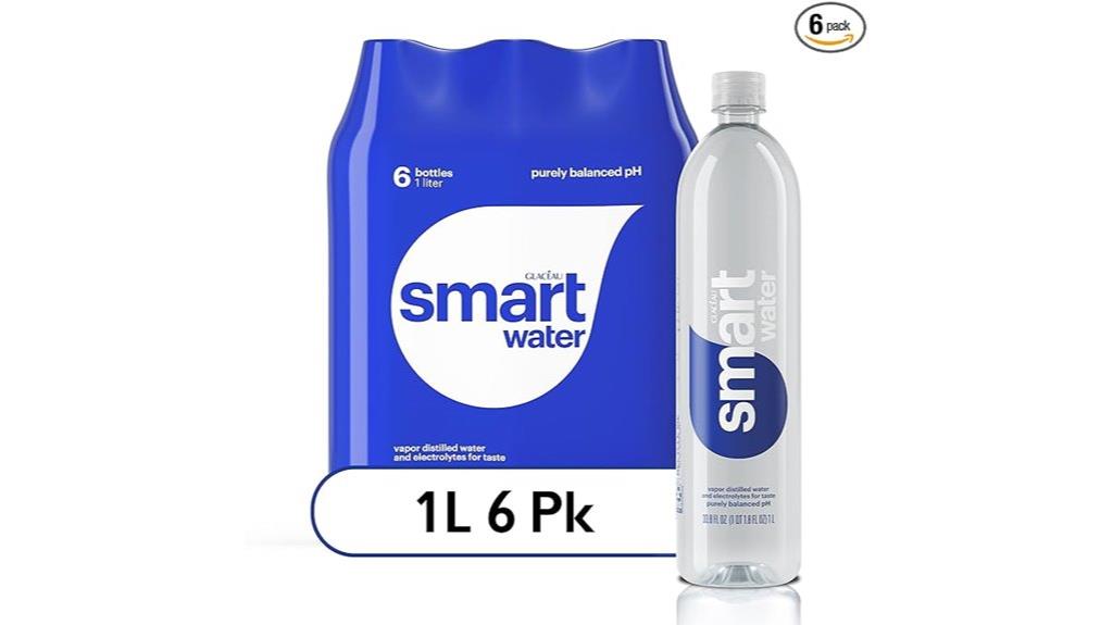 six bottles of smartwater