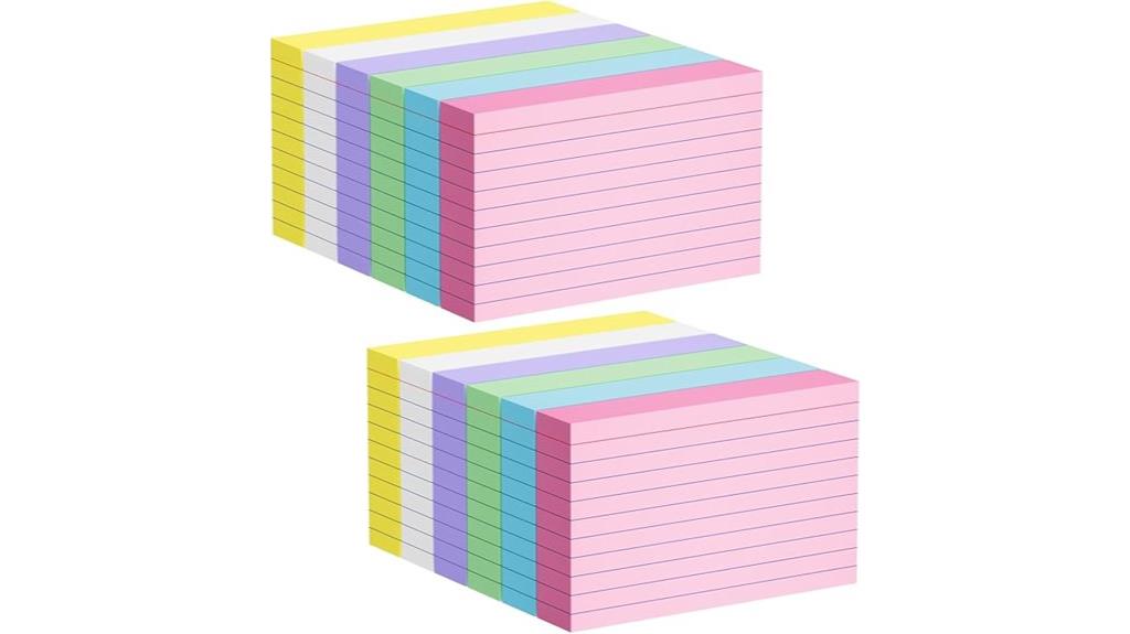 six hundred colored flash cards