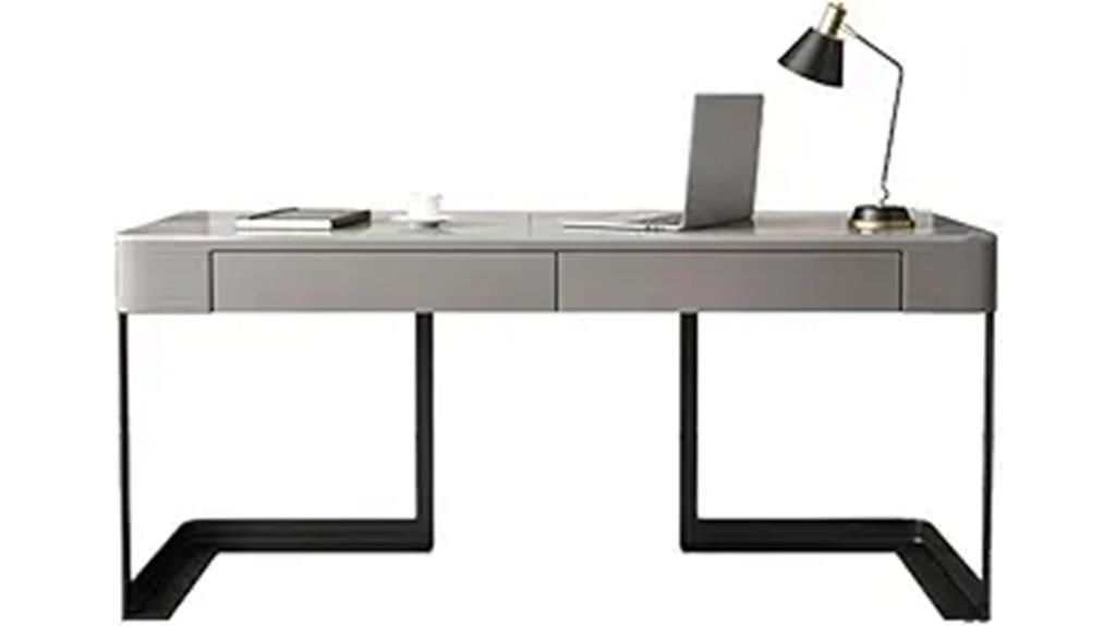 slate style small office desk