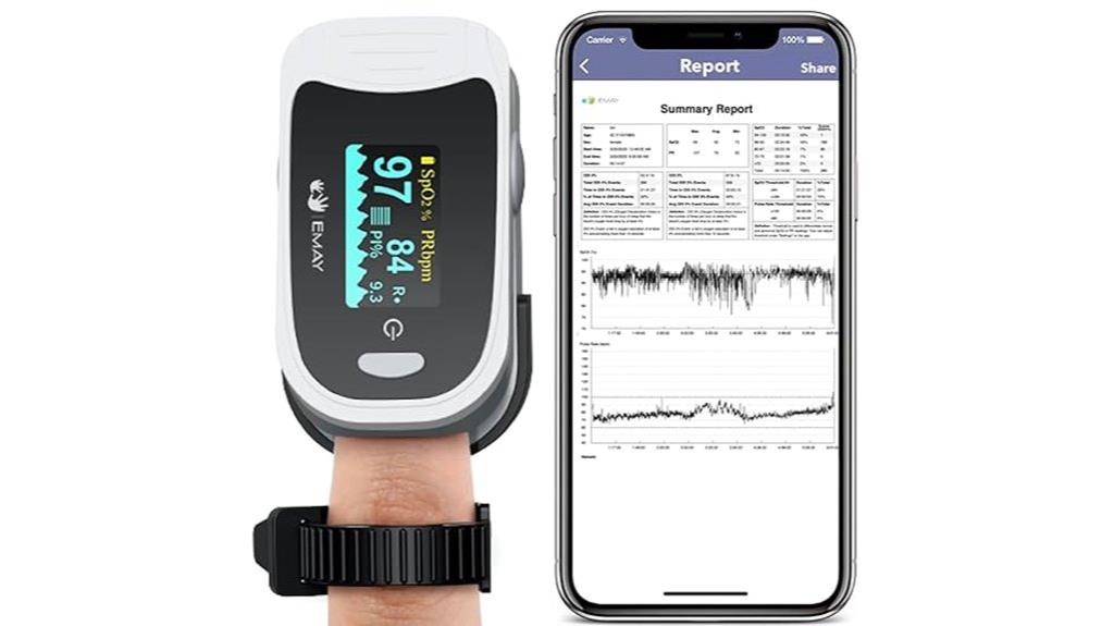 sleep oxygen monitor with recording