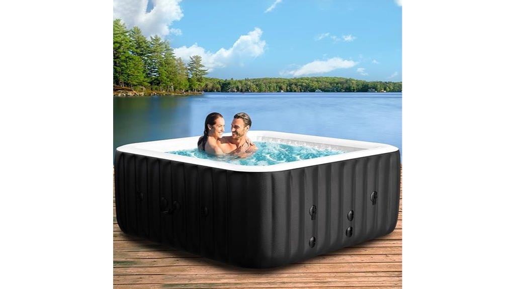 small inflatable hot tub