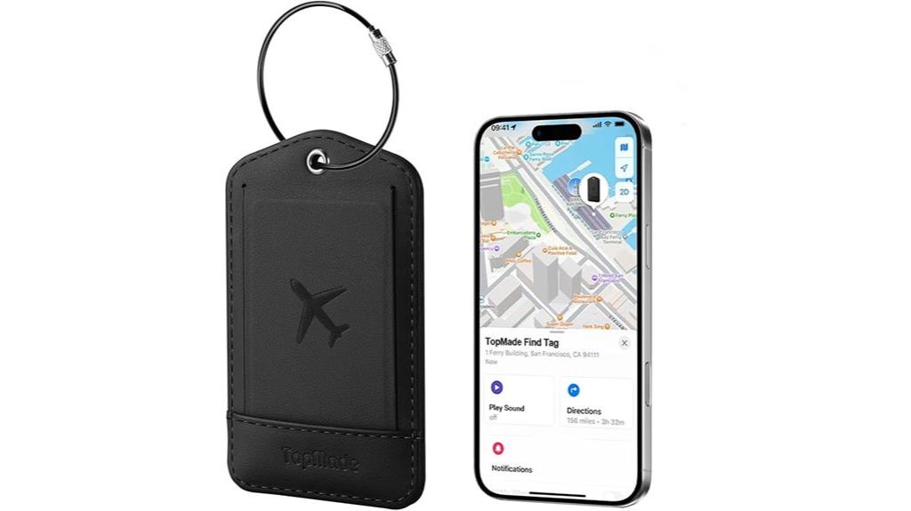 smart apple compatible luggage tag