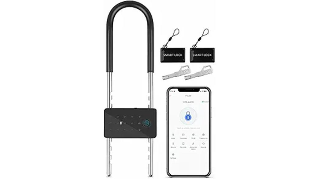 smart biometric bike lock
