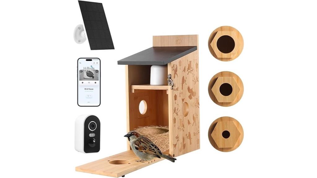 smart bird house with camera