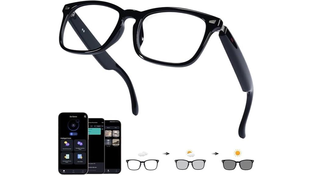 smart bluetooth glasses with translation