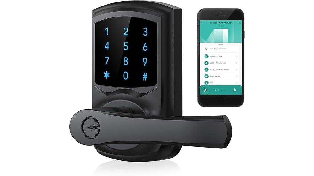 smart handle digital lock