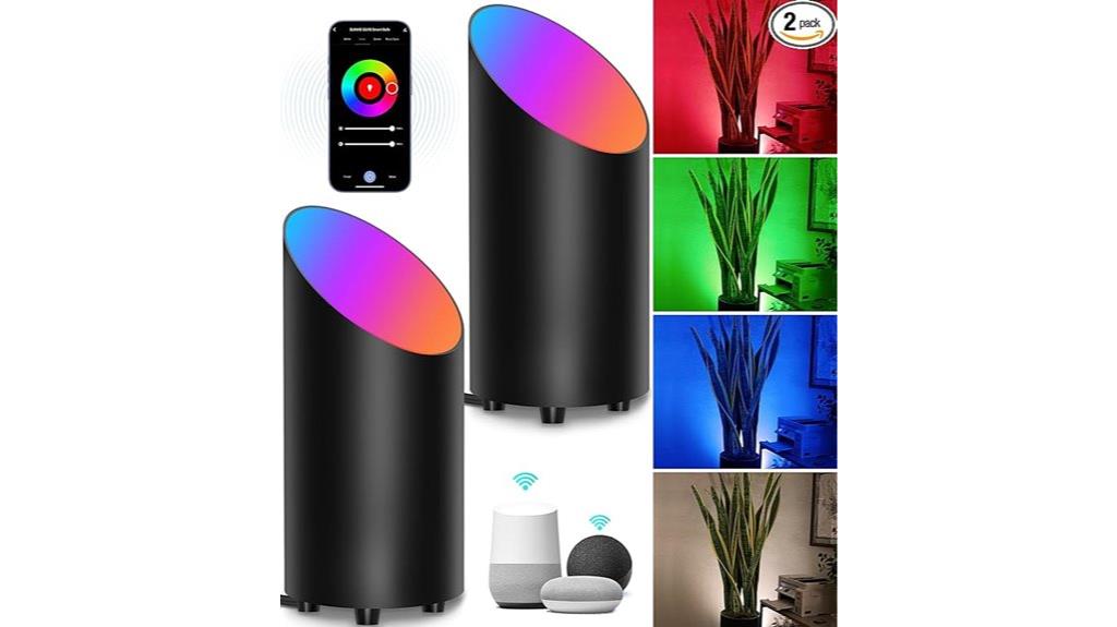 smart rgbw floor uplights