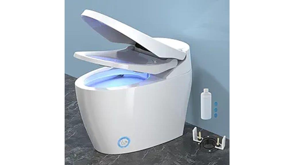 smart toilet with foam shield