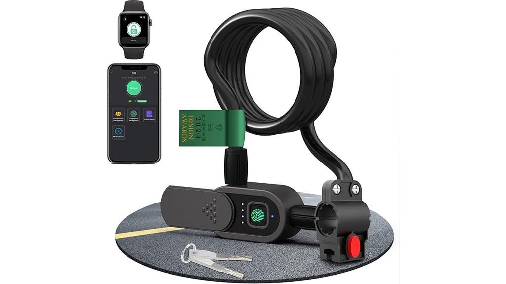 smart waterproof bike lock