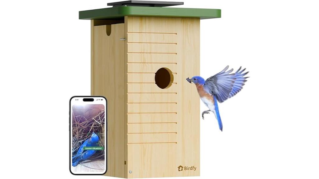 solar camera bird house