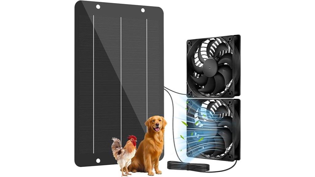 solar powered waterproof fan kit