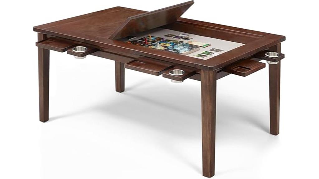 solid wood game table