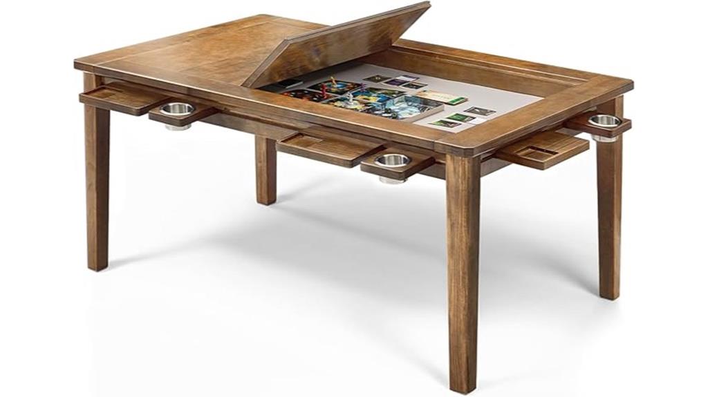solid wood game table