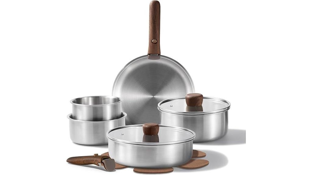 stainless steel cookware set