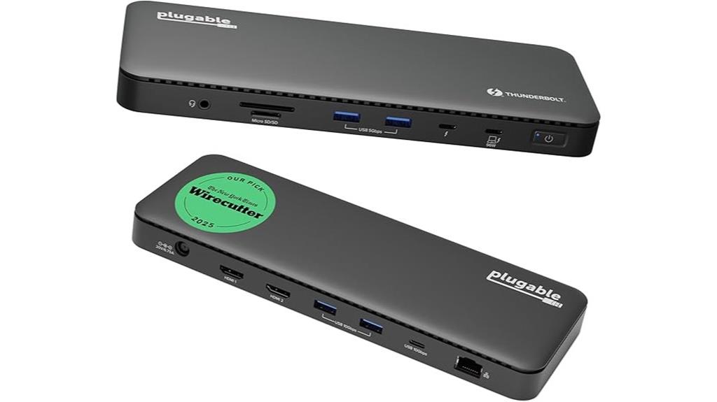 thunderbolt 4 dock 100w charging