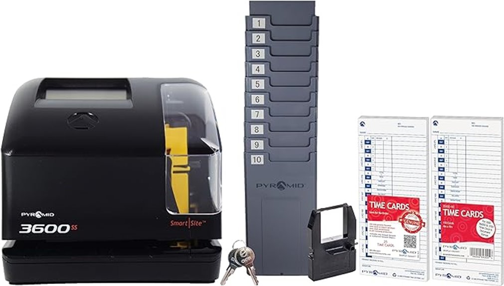 time clock and document stamp