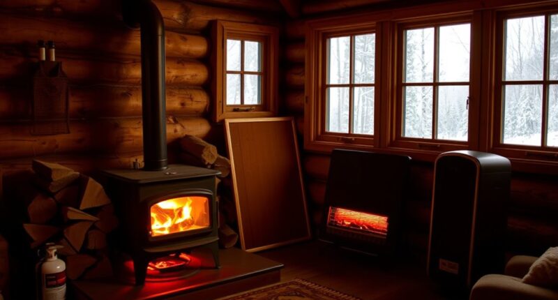 top backup cabin heating options