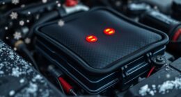 top battery warmer pads