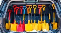 top car snow shovels