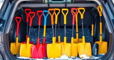 top car snow shovels