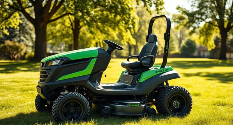 top electric lawn tractors