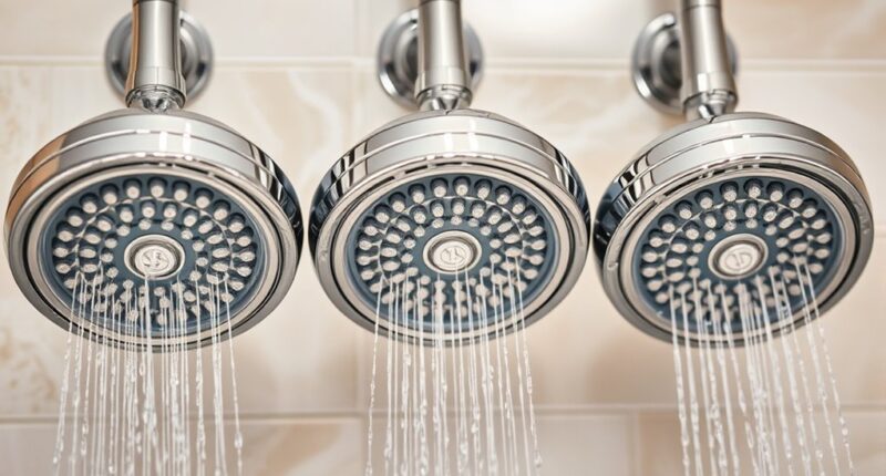 top filtered shower heads
