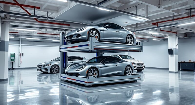 top garage parking robots