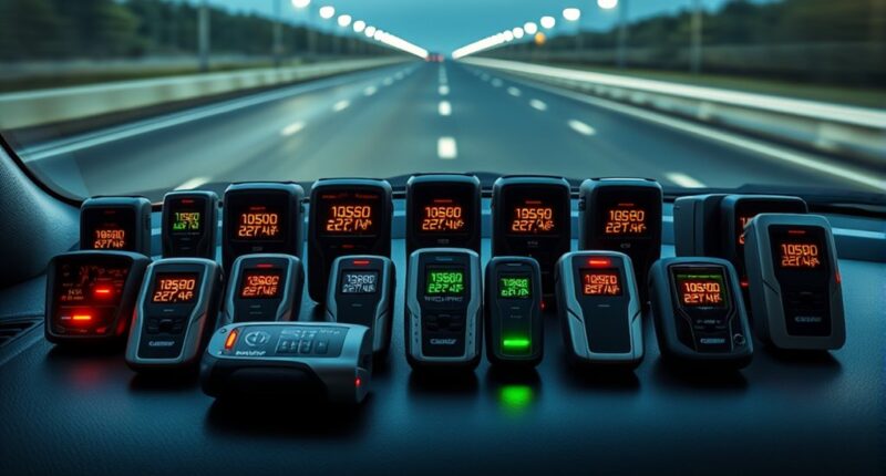 top laser radar detectors