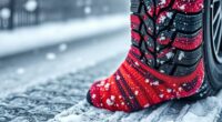 top snow traction socks
