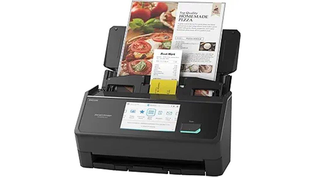 touchscreen auto document scanner