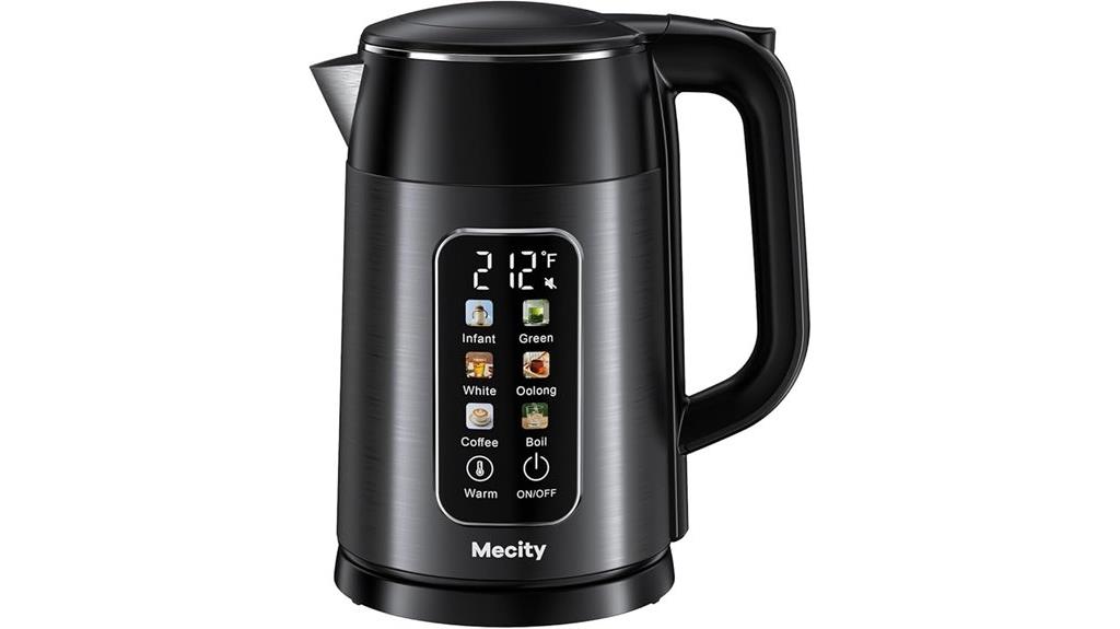 touchscreen temperature control kettle