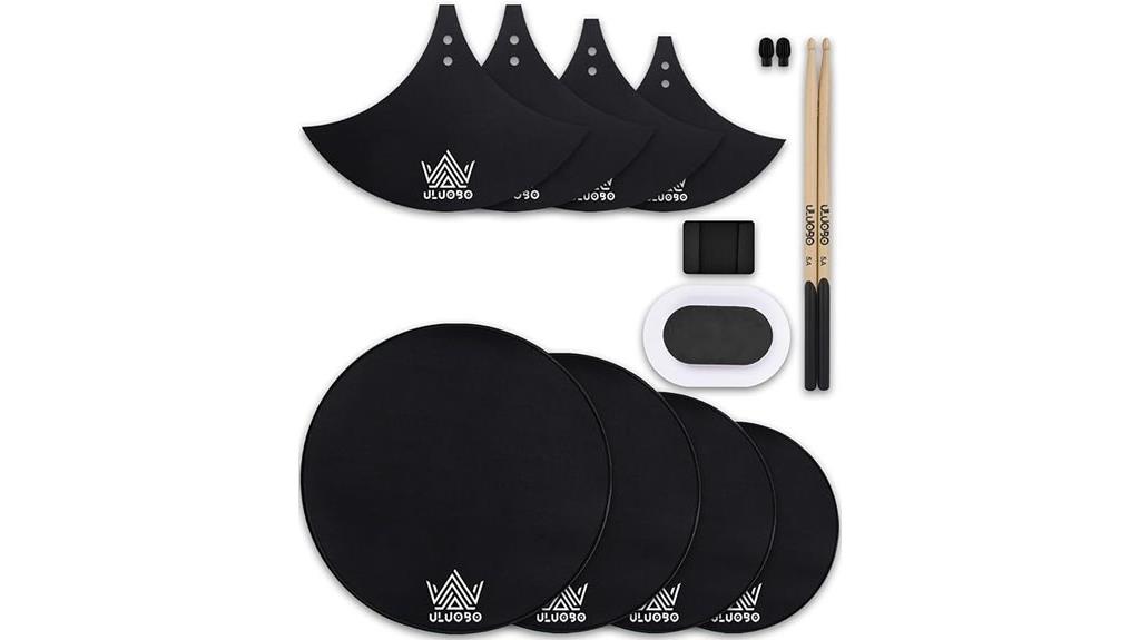 twelve drum silence pads