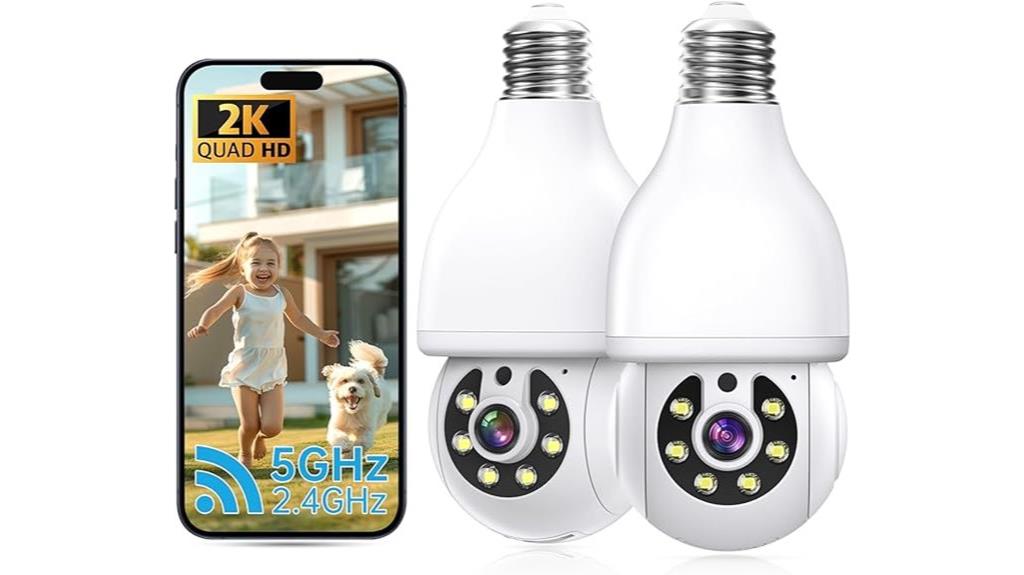 two pack 2k security cameras
