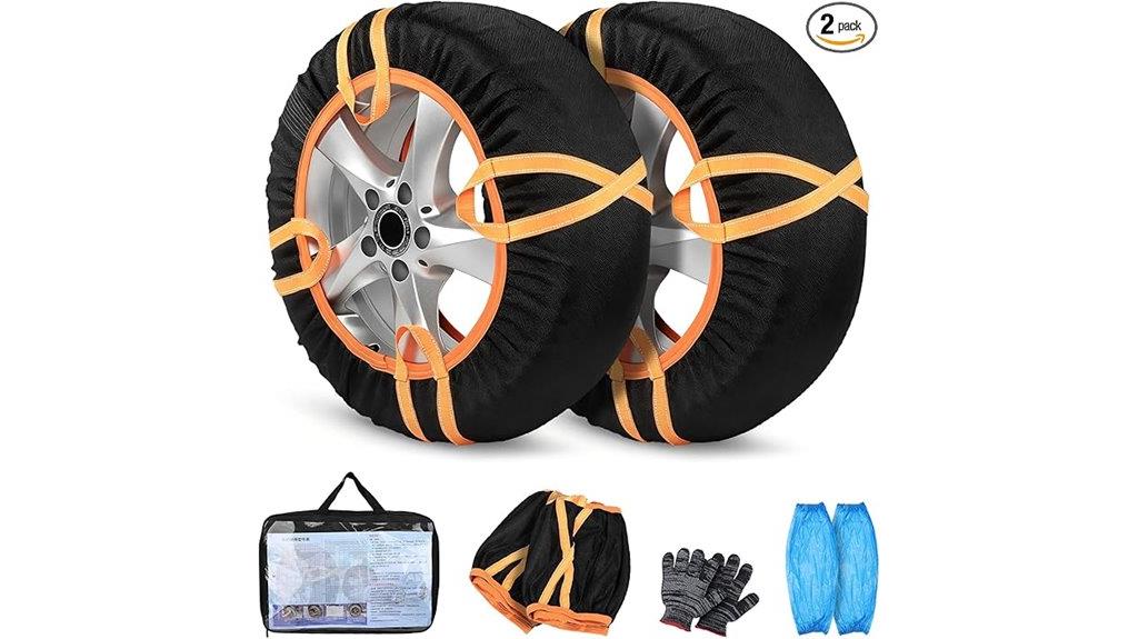 two tire traction socks