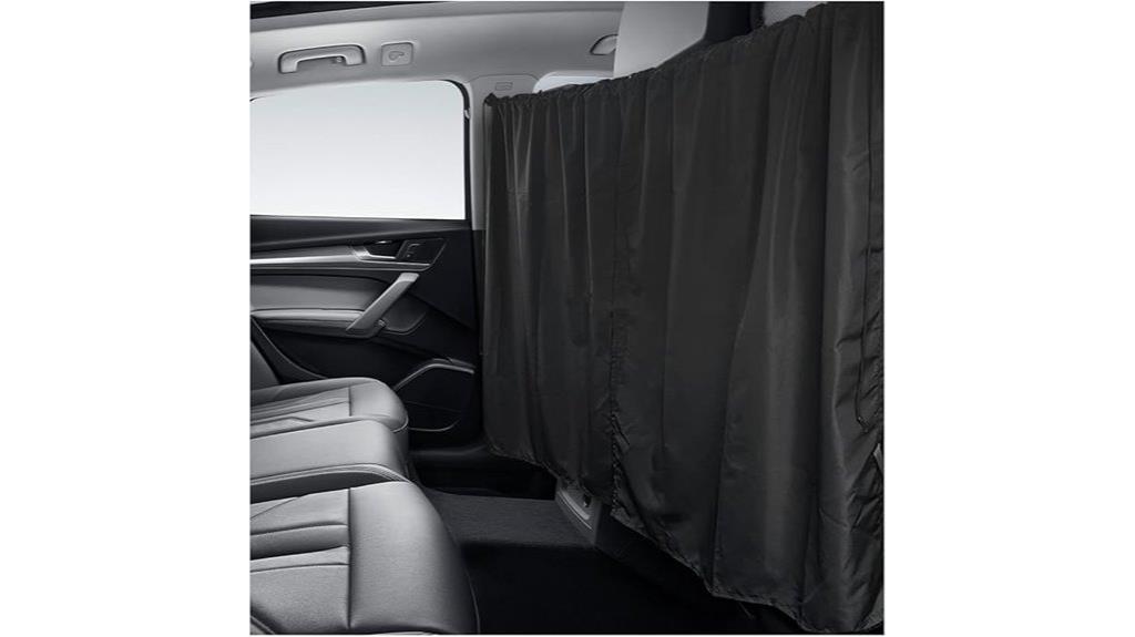 vehicle privacy curtain divider